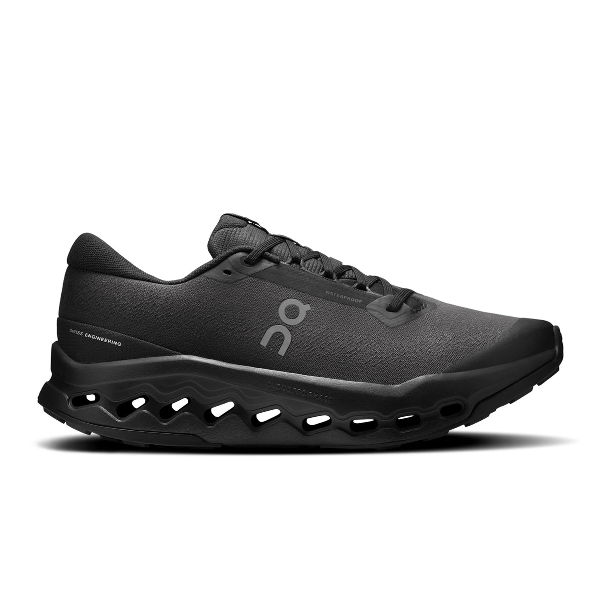 On Cloudsurfer Trail 2 Waterproof Men's - Black/Black