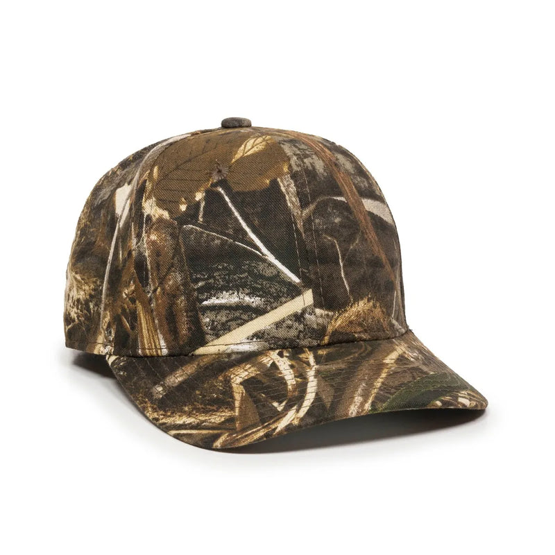 Outdoor Cap 301IS Camo Trucker Cap – Pro Round Crown with Canvas Finish