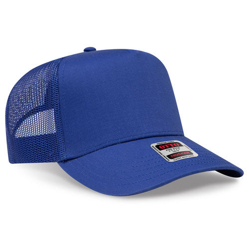 OTTO CAP 32-285 - 5 Panel Mid Profile Mesh Back Trucker Hat
