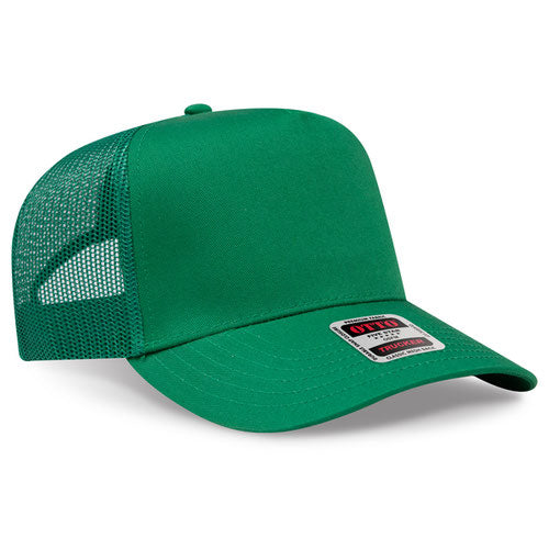 OTTO CAP 32-285 - 5 Panel Mid Profile Mesh Back Trucker Hat