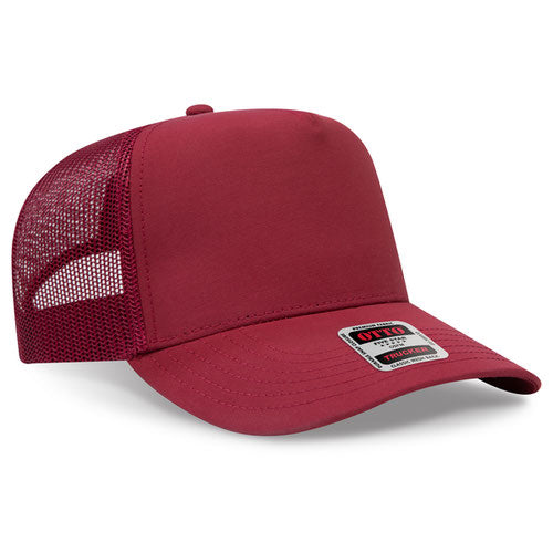 OTTO CAP 32-285 - 5 Panel Mid Profile Mesh Back Trucker Hat