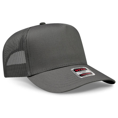 OTTO CAP 32-285 - 5 Panel Mid Profile Mesh Back Trucker Hat