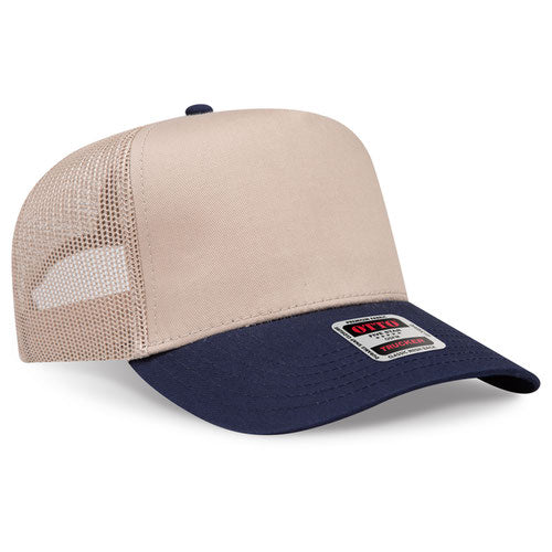 OTTO CAP 32-285 - 5 Panel Mid Profile Mesh Back Trucker Hat