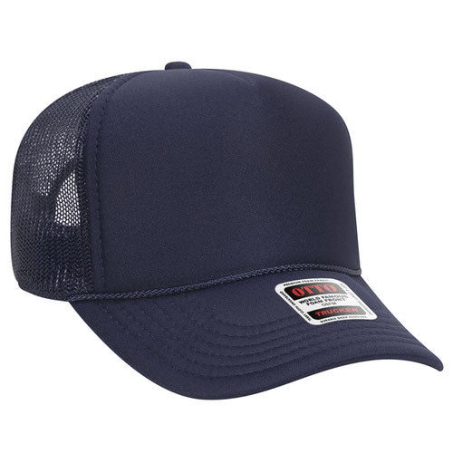 OTTO CAP 32-467 - 5 Panel Mid Profile Mesh Back Trucker Hat