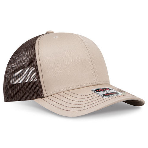 OTTO CAP 112-1  - 6 Panel Mid Profile Mesh Back Trucker Hat