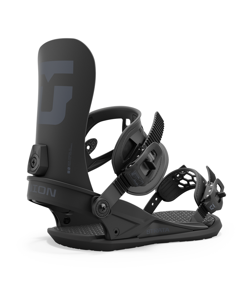 Union Strata Snowboard Bindings - Men's 2025 | Fan Favorite Freestyle Bindings: Soft, Surfy, and Shock-Absorbing for a Smooth Thrill on Any Terrain