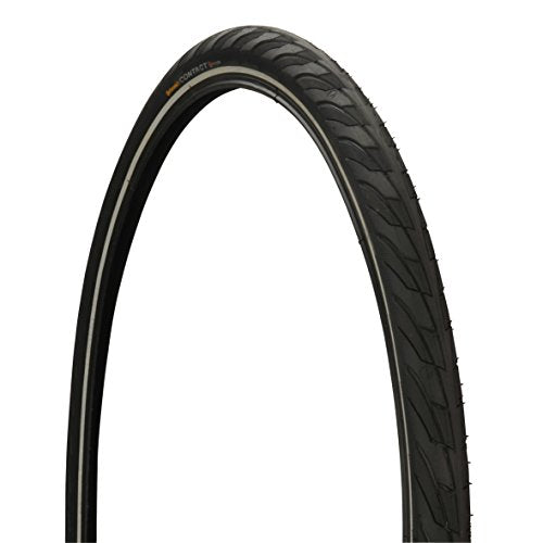 Continental Contact Bike Tire - Replacement City/Trekking, Kevlar Puncture Protection, E-Bike Rated Wire Bead Bike Tires