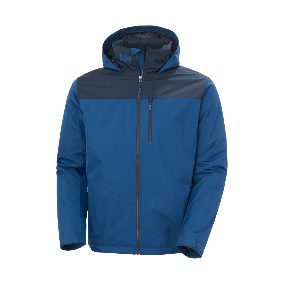 Helly Hansen Crew Hooded Pile Jacket - Men's - Dark Blue