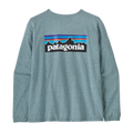 Patagonia Women's L/S P-6 Logo Responsibili-Tee - Blue Sage