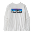Patagonia Women's L/S P-6 Logo Responsibili-Tee - Fiber White