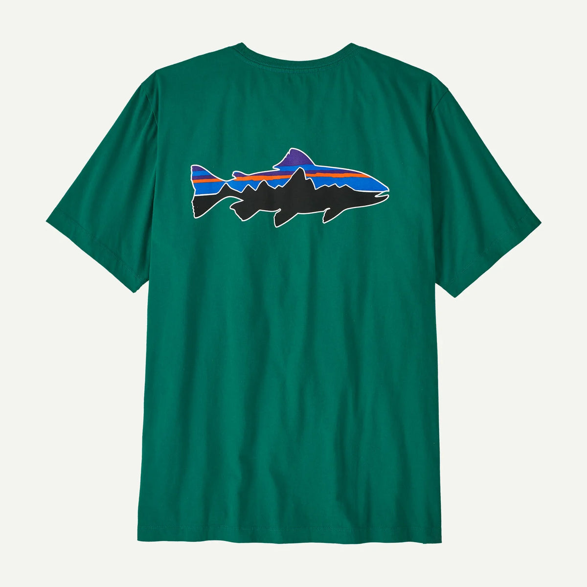 Patagonia Fitz Roy Trout T-Shirt Men's Organic Cotton Crewneck