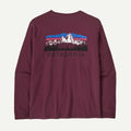 Patagonia Long-Sleeved Fitz Roy Foothills T-Shirt - Men's - Recycled Cotton Graphic Tee
