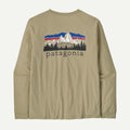 Patagonia Long-Sleeved Fitz Roy Foothills T-Shirt - Men's - Recycled Cotton Graphic Tee