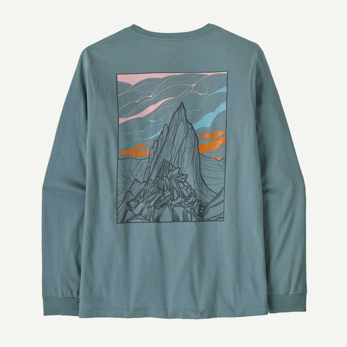Patagonia Long-Sleeved Cloud Crag T-Shirt - Men's - Capilene Cool Daily Moisture-Wicking Sun Shirt