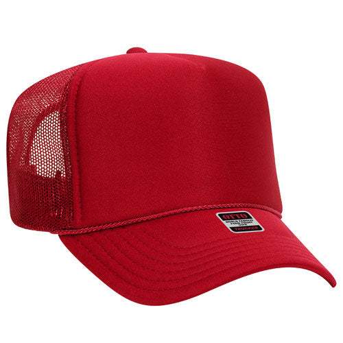 OTTO CAP 39-165 Foam Trucker Hat 5 Panel High Crown Trucker Cap - OSFM - OTTO 39