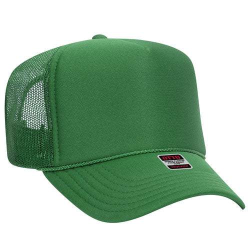 OTTO CAP 39-165 Foam Trucker Hat 5 Panel High Crown Trucker Cap - OSFM - OTTO 39