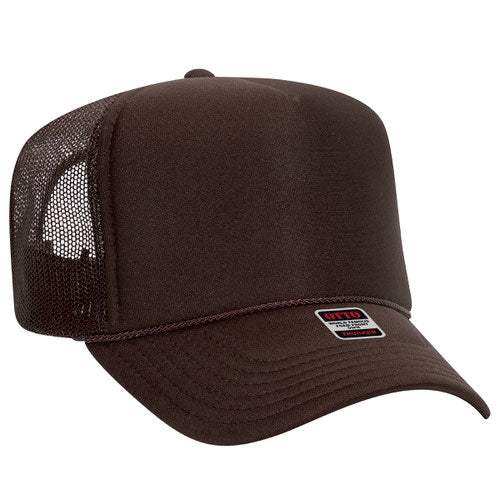 OTTO CAP 39-165 Foam Trucker Hat 5 Panel High Crown Trucker Cap - OSFM - OTTO 39