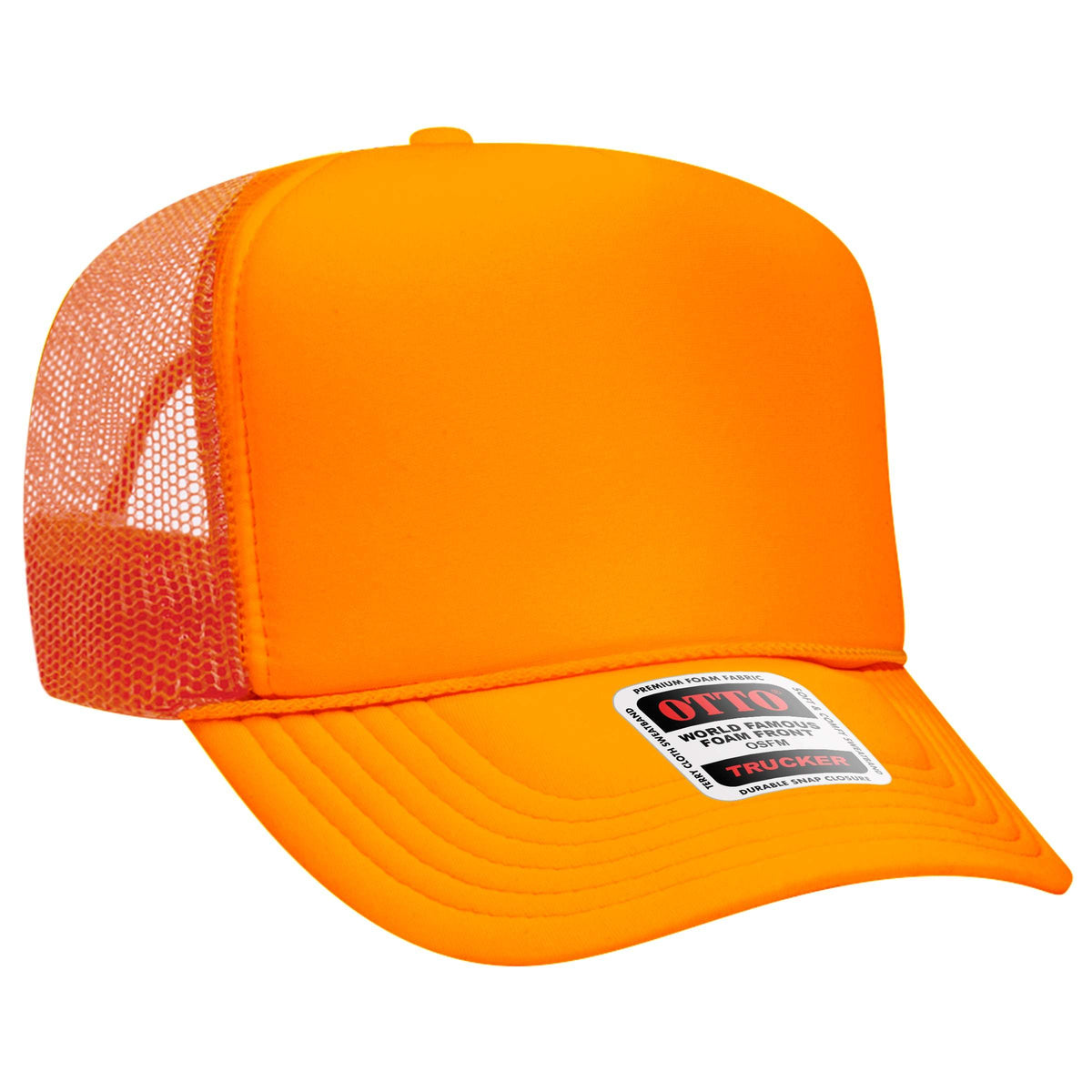 OTTO CAP 39-165 Foam Trucker Hat 5 Panel High Crown Trucker Cap - OSFM - OTTO 39