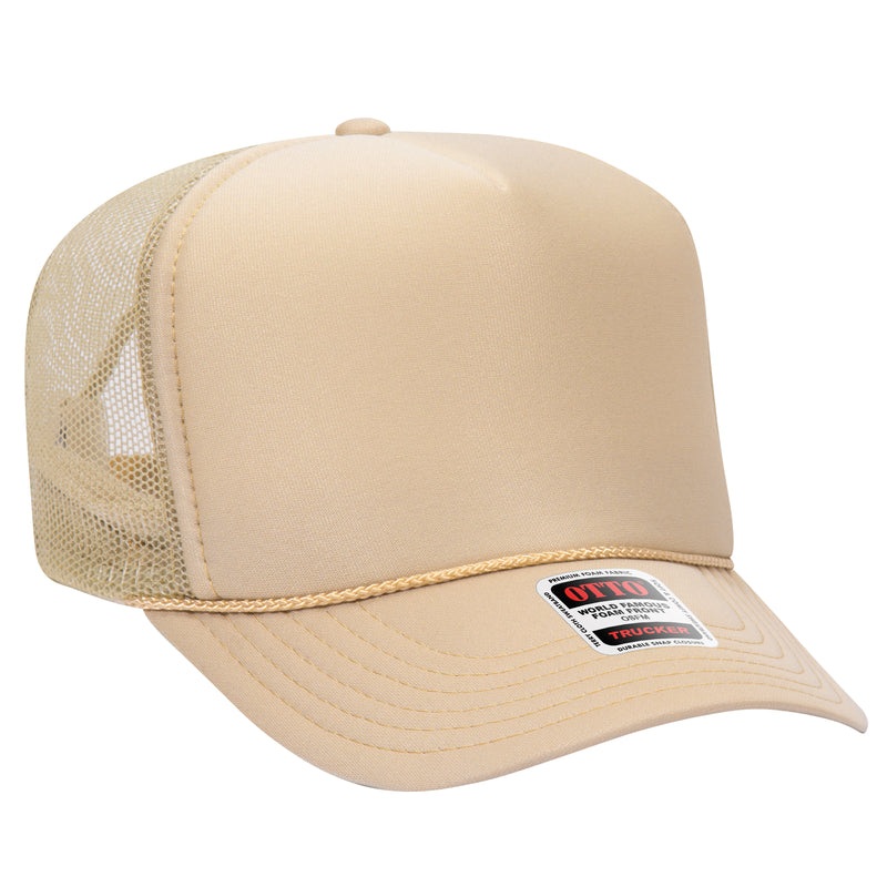 OTTO Foam Trucker Hat 5 Panel High Crown Trucker Cap - OSFM - OTTO 39