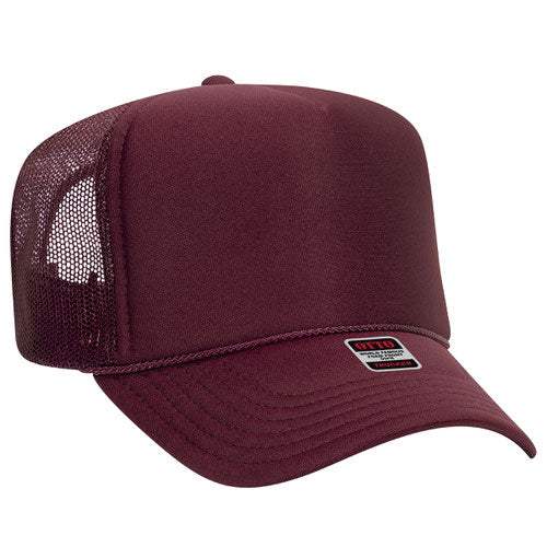 OTTO CAP 39-165 Foam Trucker Hat 5 Panel High Crown Trucker Cap - OSFM - OTTO 39