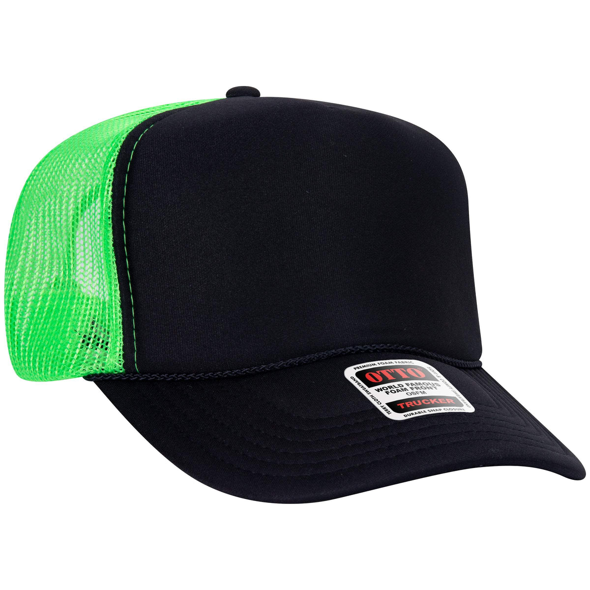 OTTO CAP 39-165 Foam Trucker Hat 5 Panel High Crown Trucker Cap - OSFM - OTTO 39