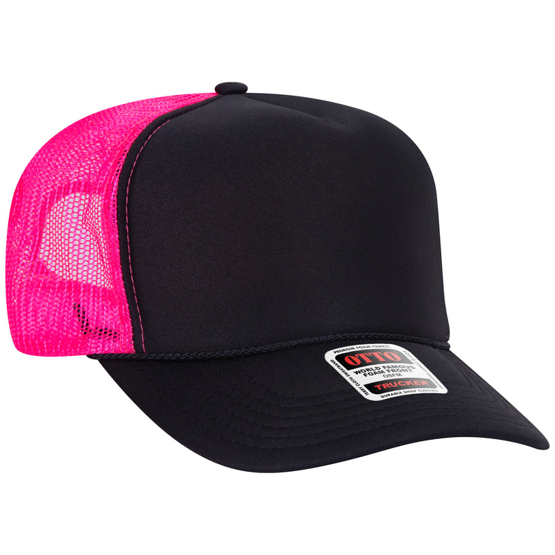 OTTO Foam Trucker Hat 5 Panel High Crown Trucker Cap - OSFM - OTTO 39