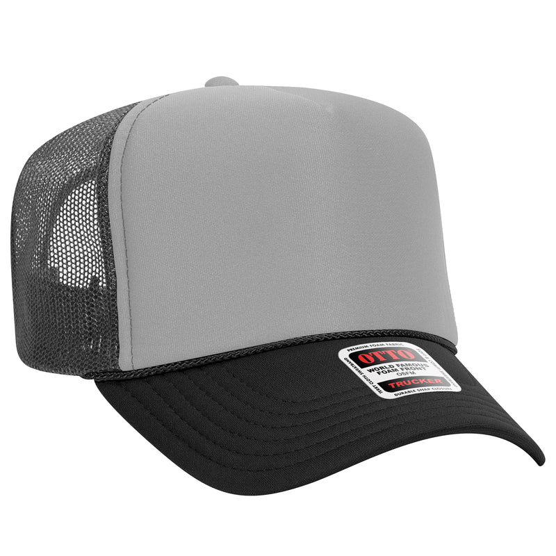 OTTO Foam Trucker Hat 5 Panel High Crown Trucker Cap - OSFM - OTTO 39