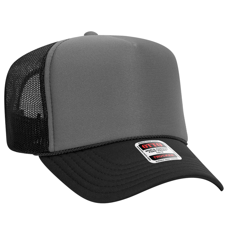 OTTO Foam Trucker Hat 5 Panel High Crown Trucker Cap - OSFM - OTTO 39