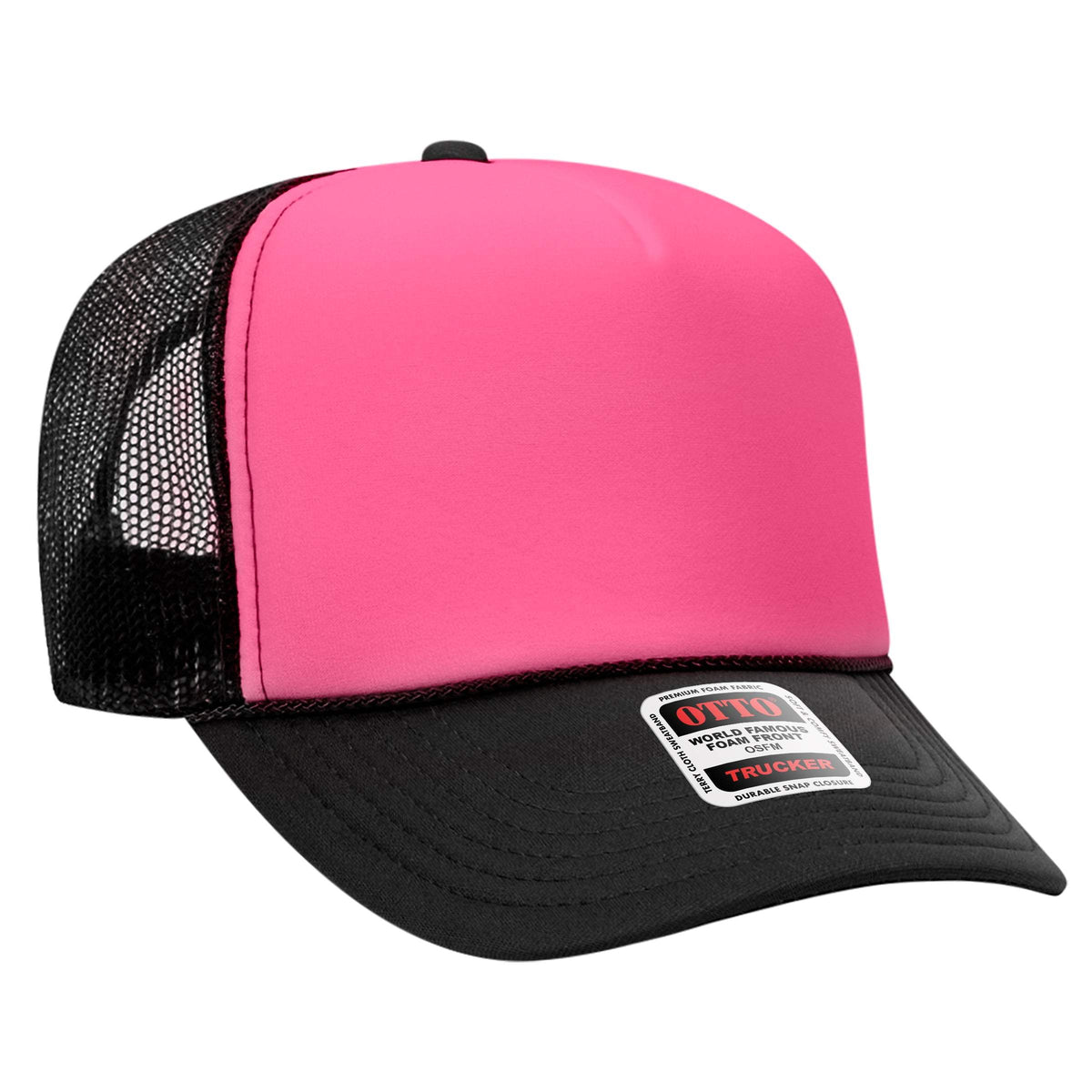 OTTO CAP 39-165 Foam Trucker Hat 5 Panel High Crown Trucker Cap - OSFM - OTTO 39