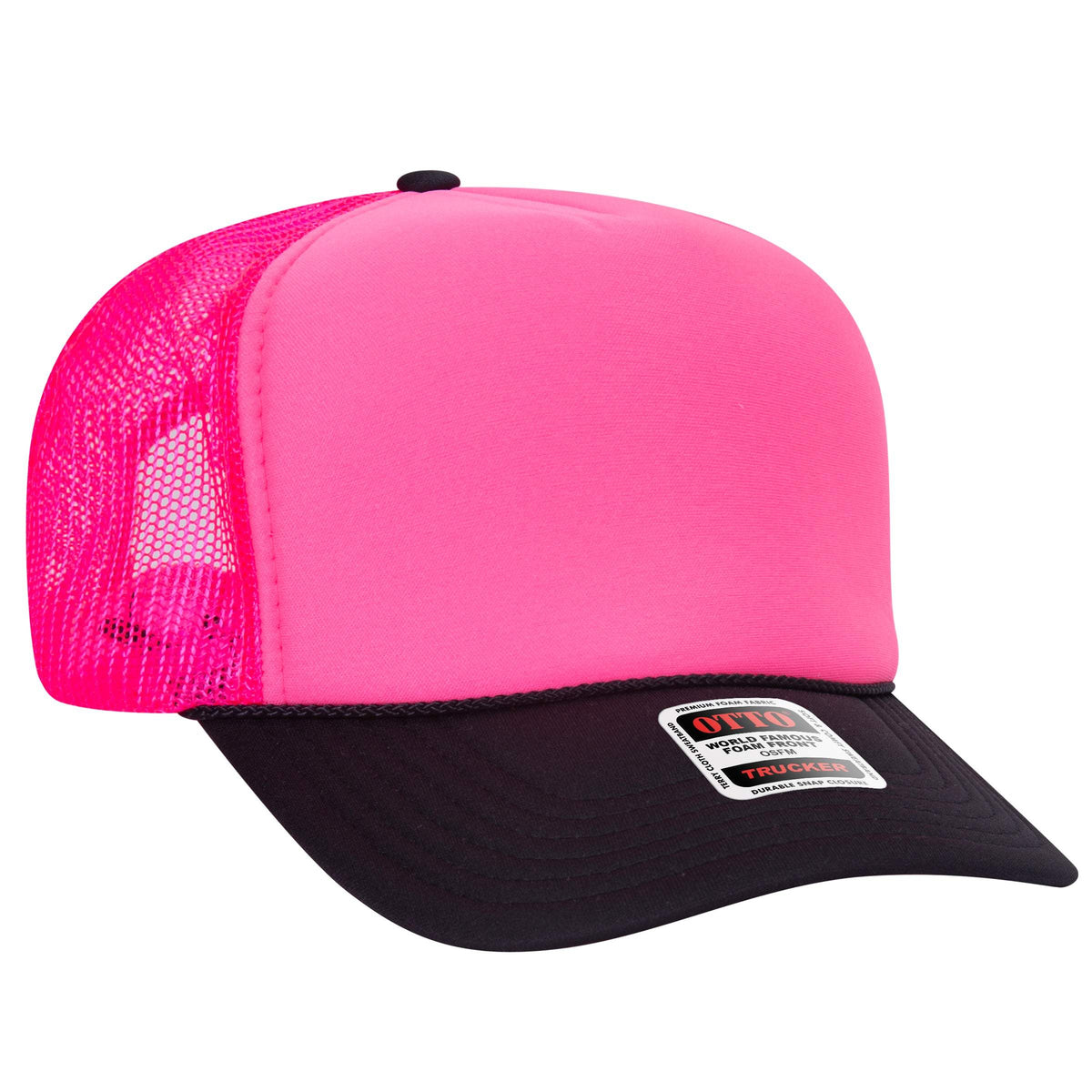 OTTO CAP 39-165 Foam Trucker Hat 5 Panel High Crown Trucker Cap - OSFM - OTTO 39