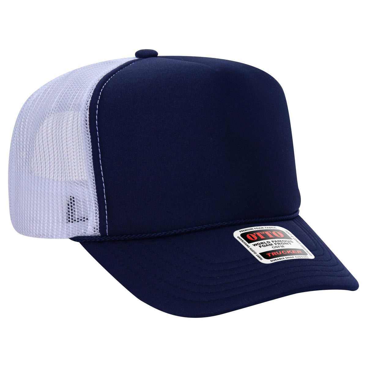 OTTO CAP 39-165 Foam Trucker Hat 5 Panel High Crown Trucker Cap - OSFM - OTTO 39