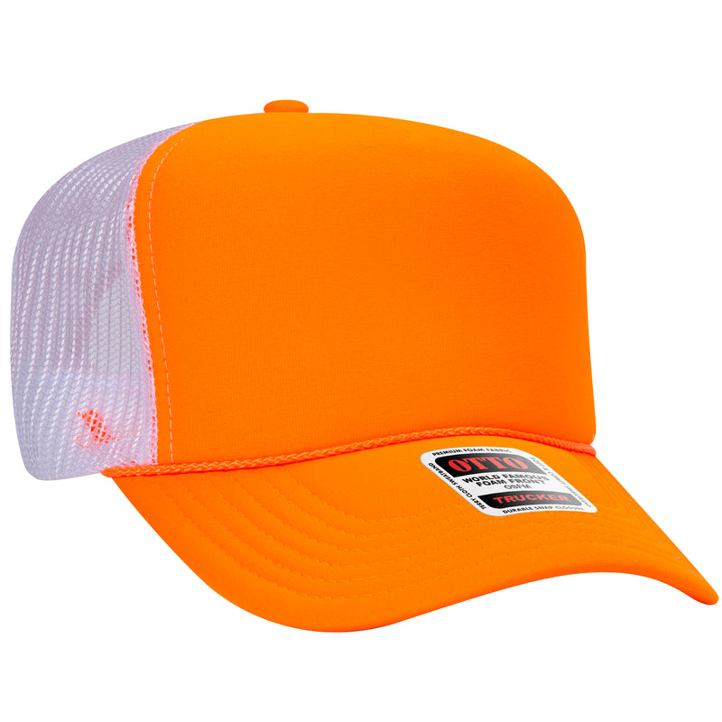 OTTO Foam Trucker Hat 5 Panel High Crown Trucker Cap - OSFM - OTTO 39