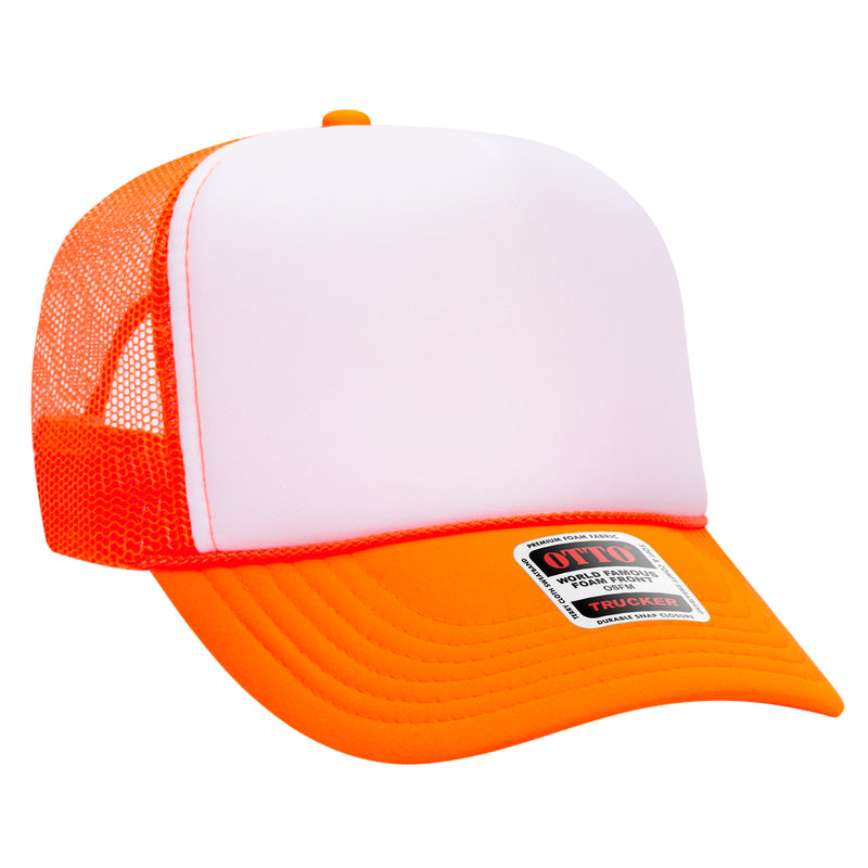 OTTO Foam Trucker Hat 5 Panel High Crown Trucker Cap - OSFM - OTTO 39