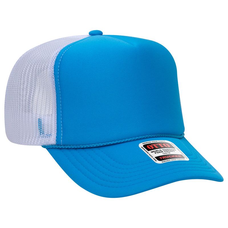 OTTO Foam Trucker Hat 5 Panel High Crown Trucker Cap - OSFM - OTTO 39