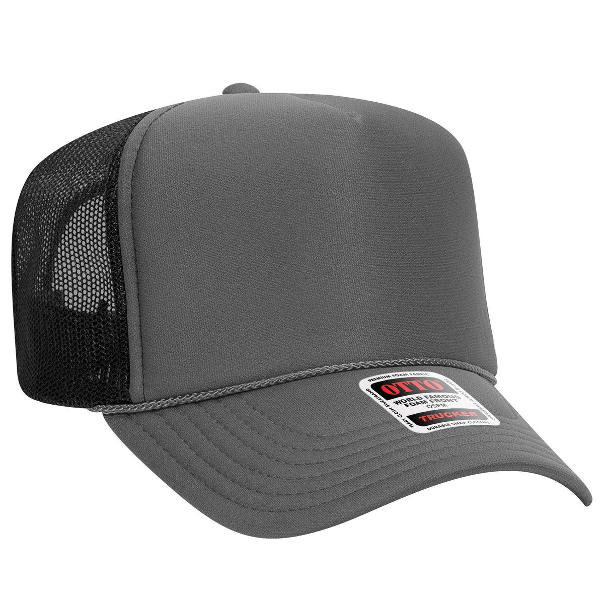 OTTO CAP 39-165 Foam Trucker Hat 5 Panel High Crown Trucker Cap - OSFM - OTTO 39