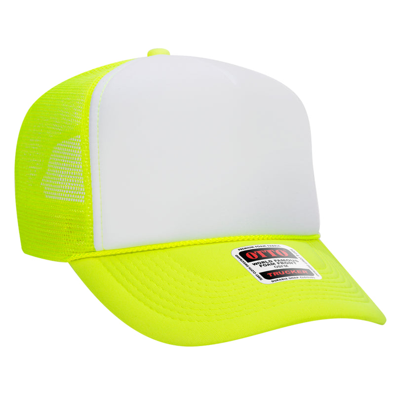 OTTO Foam Trucker Hat 5 Panel High Crown Trucker Cap - OSFM - OTTO 39