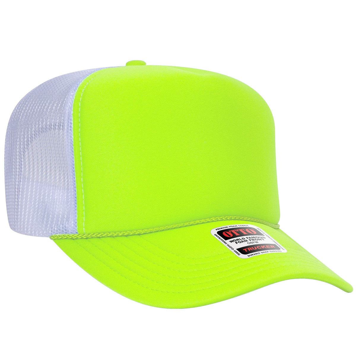 OTTO CAP 39-165 Foam Trucker Hat 5 Panel High Crown Trucker Cap - OSFM - OTTO 39