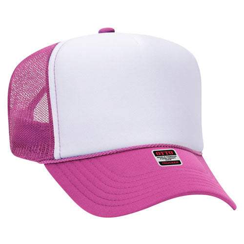 OTTO CAP 39-165 Foam Trucker Hat 5 Panel High Crown Trucker Cap - OSFM - OTTO 39