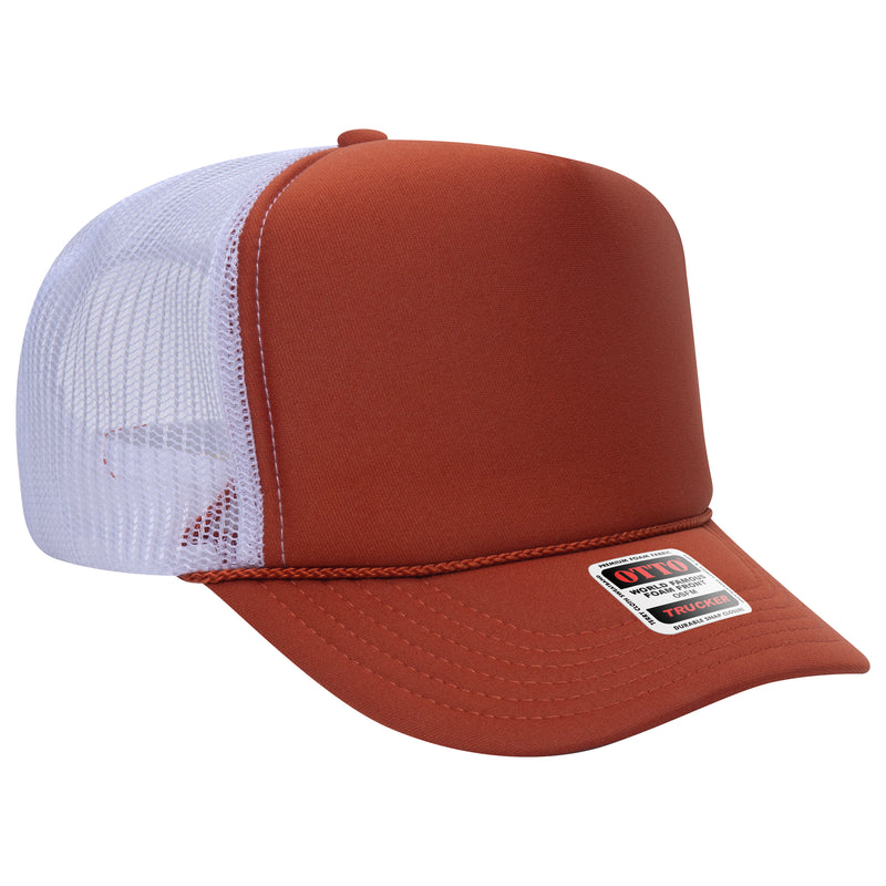 OTTO Foam Trucker Hat 5 Panel High Crown Trucker Cap - OSFM - OTTO 39