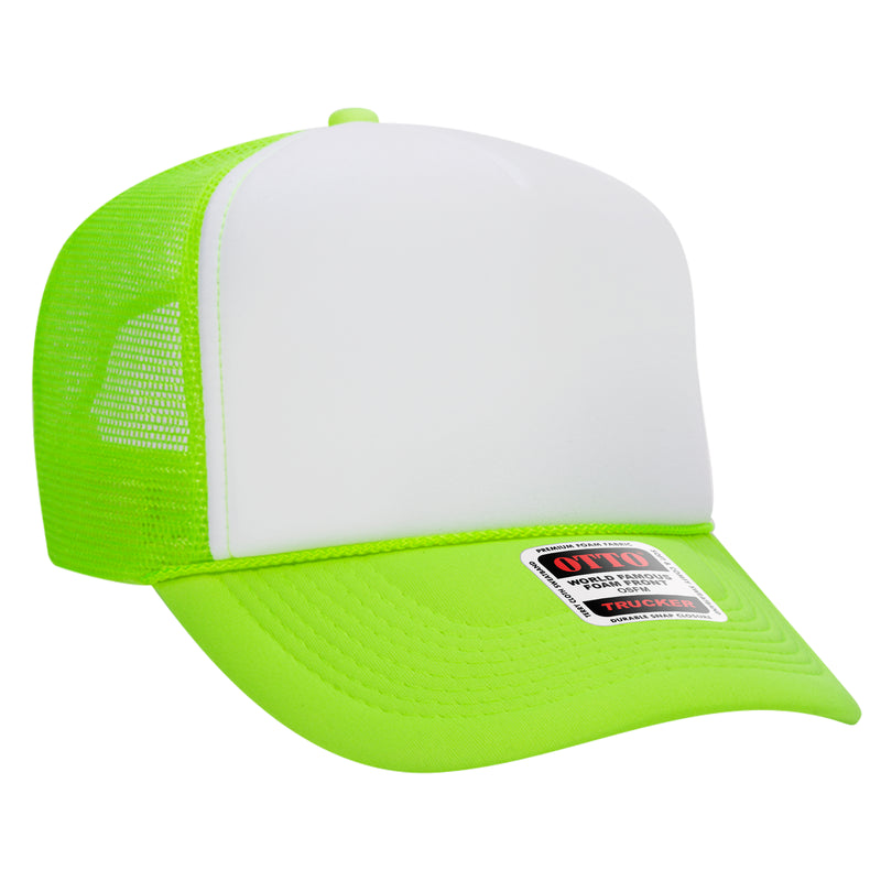 OTTO Foam Trucker Hat 5 Panel High Crown Trucker Cap - OSFM - OTTO 39