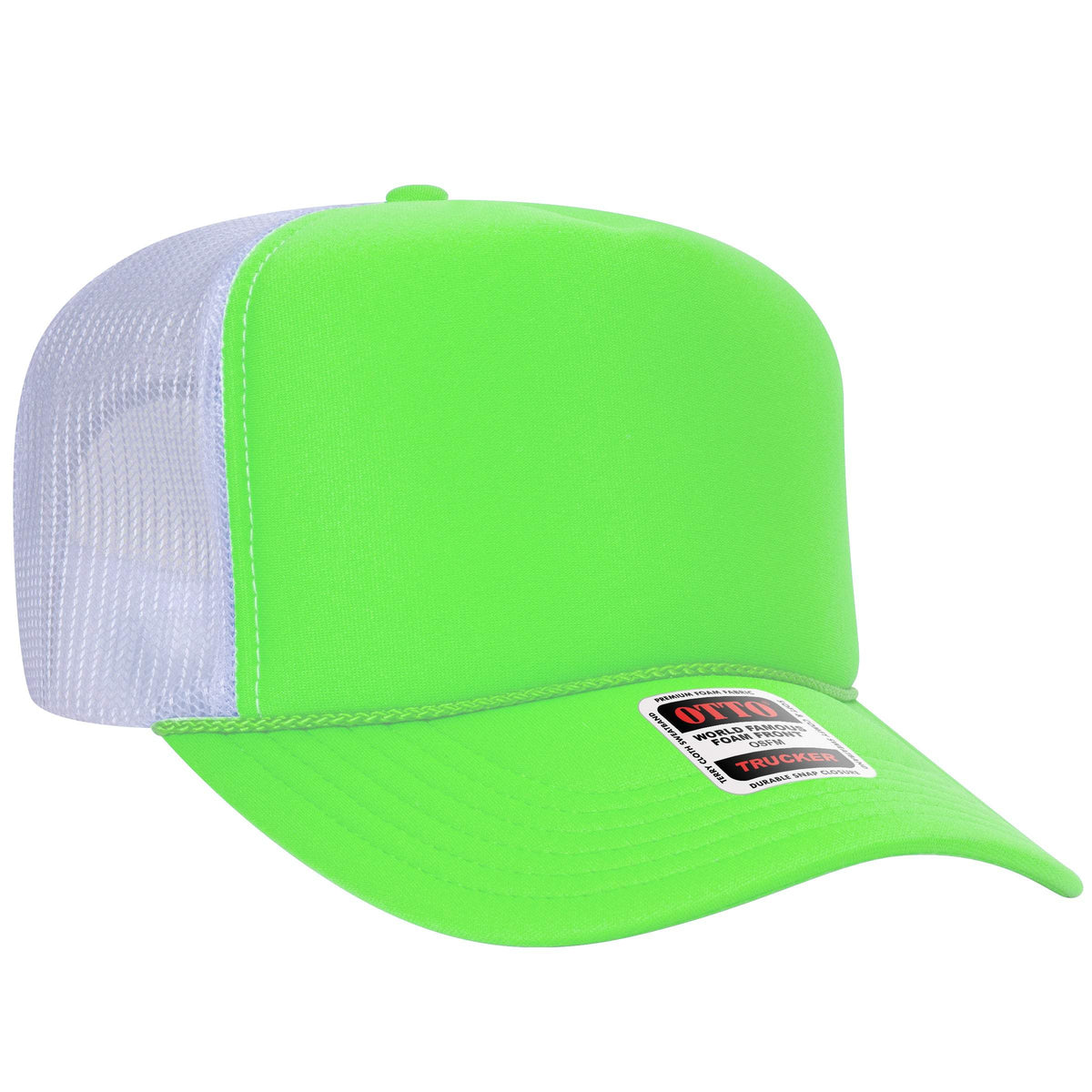 OTTO CAP 39-165 Foam Trucker Hat 5 Panel High Crown Trucker Cap - OSFM - OTTO 39