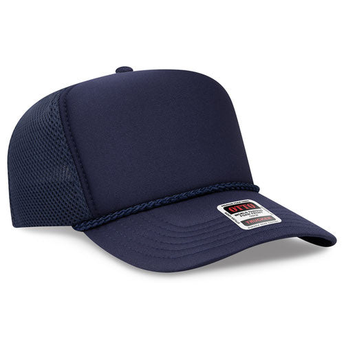 OTTO CAP® 39-166 - 5 Panel High Crown Air Mesh Back Trucker Hat