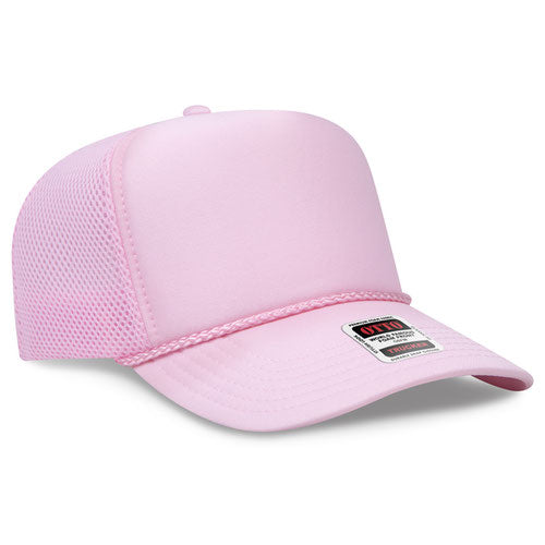 OTTO CAP® 39-166 - 5 Panel High Crown Air Mesh Back Trucker Hat