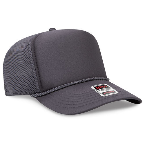 OTTO CAP® 39-166 - 5 Panel High Crown Air Mesh Back Trucker Hat