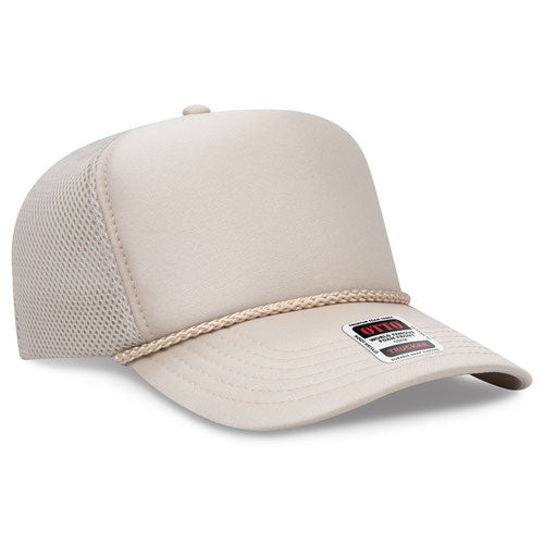 OTTO CAP® 39-166 - 5 Panel High Crown Air Mesh Back Trucker Hat