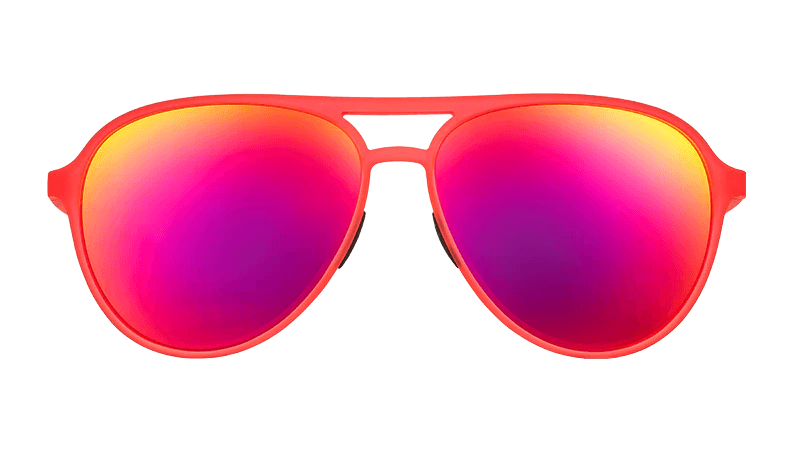Goodr Mach Gs Polarized Aviator Sunglasses – No-Slip, No-Bounce, UV400 Protection for Running, Cycling & Everyday Adventure