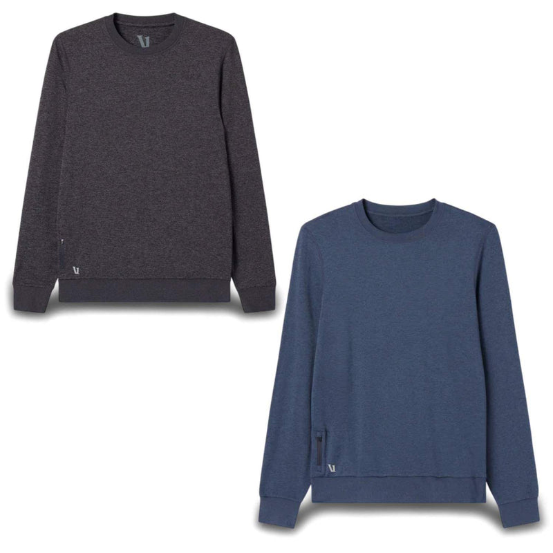 Vuori Ponto Performance Crew - Men's | Ultra-Soft, Lightweight & Moisture-Wicking Crewneck for All-Day Comfort