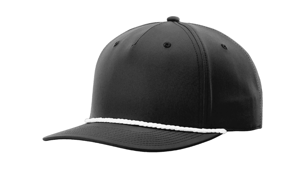 Richardson 258 Snapback Rope Hat Five Panel Classic Rope Cap Performance Polyester