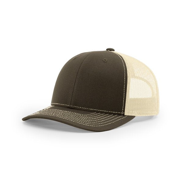 Richardson 112FP Trucker Hat Five Panel Cap Adjustable Split Hat Snapback Cap