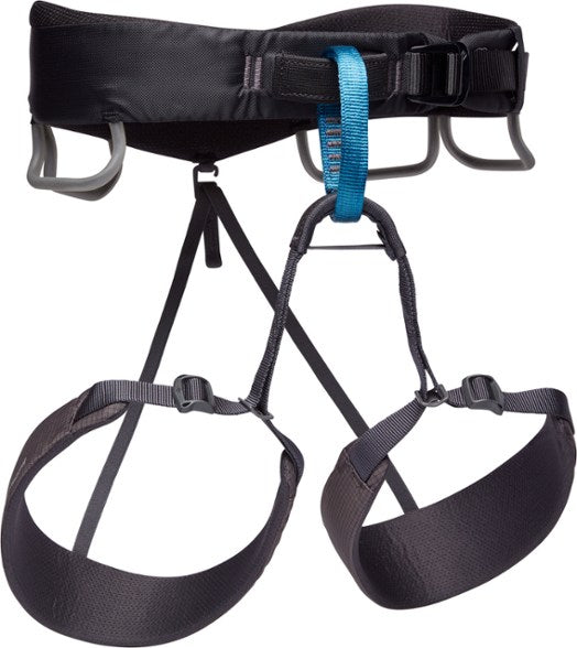 Black Diamond Men's Momentum Harness – Lightweight, Adjustable, and Comfortable for All Types of Climbing